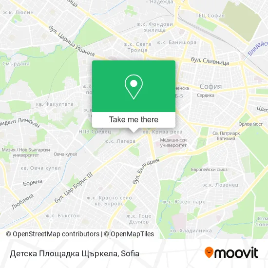 Карта Детска Площадка Щъркела