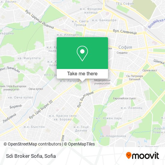 Sdi Broker Sofia map