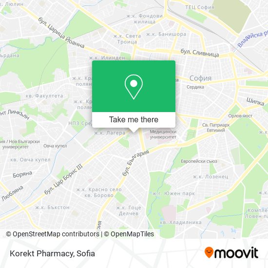 Korekt Pharmacy map
