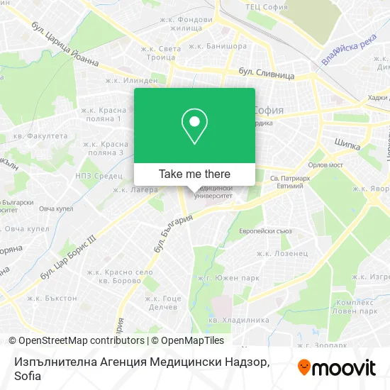 Карта Изпълнителна Агенция Медицински Надзор