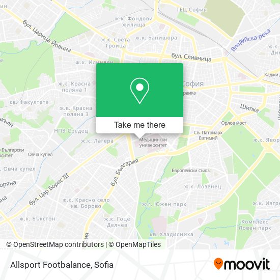 Allsport Footbalance map