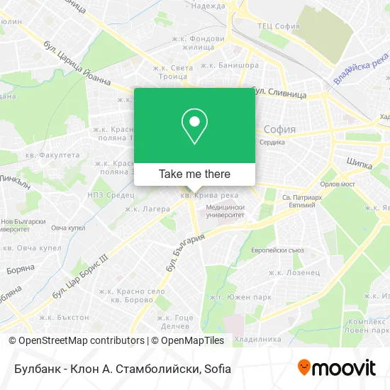 Булбанк - Клон А. Стамболийски map