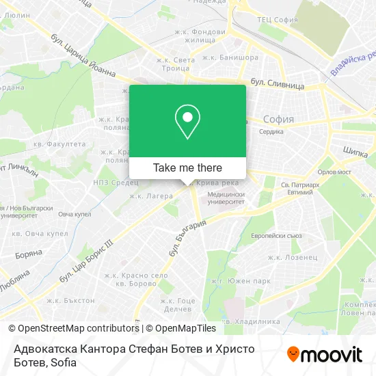 Карта Адвокатска Кантора Стефан Ботев и Христо Ботев