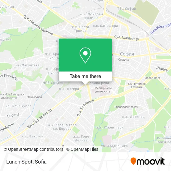 Карта Lunch Spot