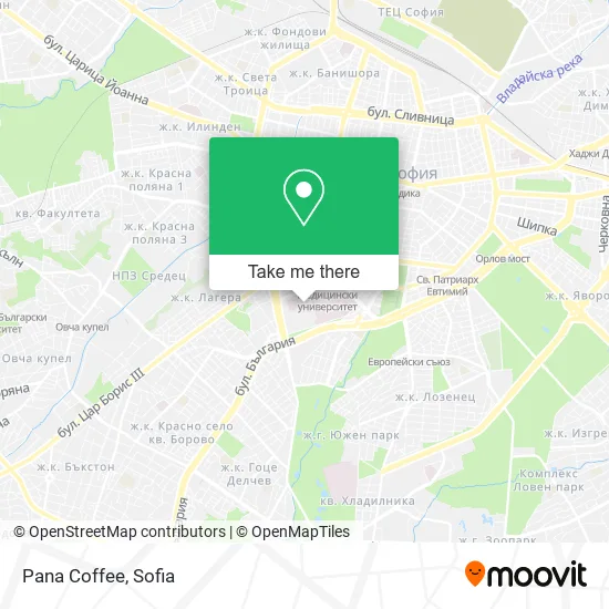 Карта Pana Coffee