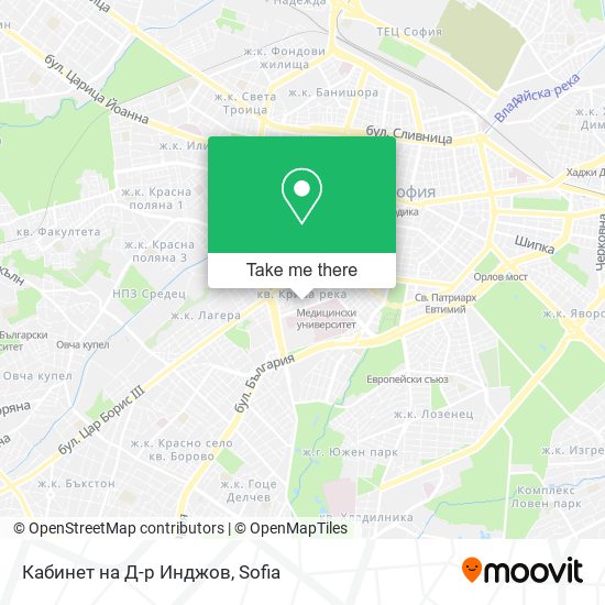 Кабинет на Д-р Инджов map