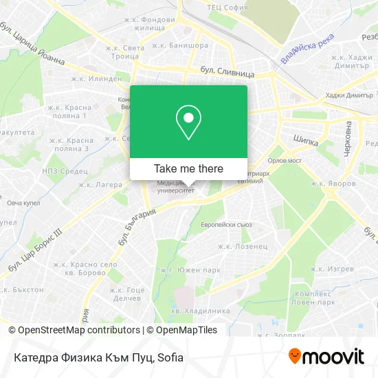 Карта Катедра Физика Към Пуц