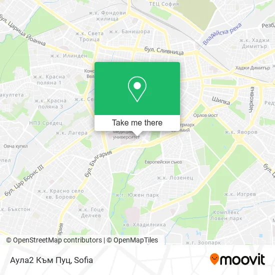 Аула2 Към Пуц map