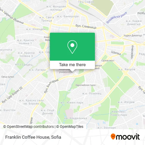 Карта Franklin Coffee House