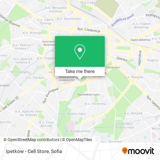 Ipetkow - Cell Store map