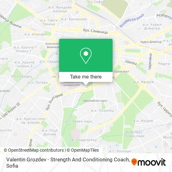 Карта Valentin Grozdev - Strength And Conditioning Coach