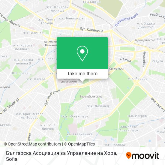 Българска Асоциация за Управление на Хора map