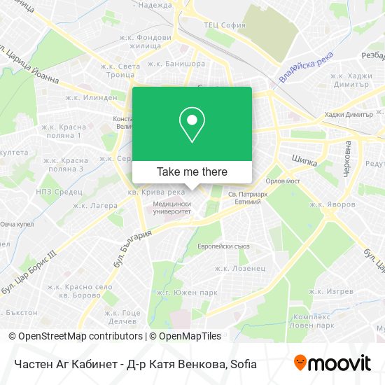 Частен Аг Кабинет - Д-р Катя Венкова map