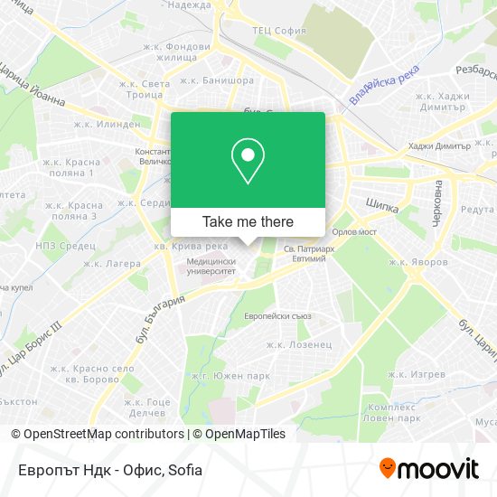 Европът Ндк - Офис map