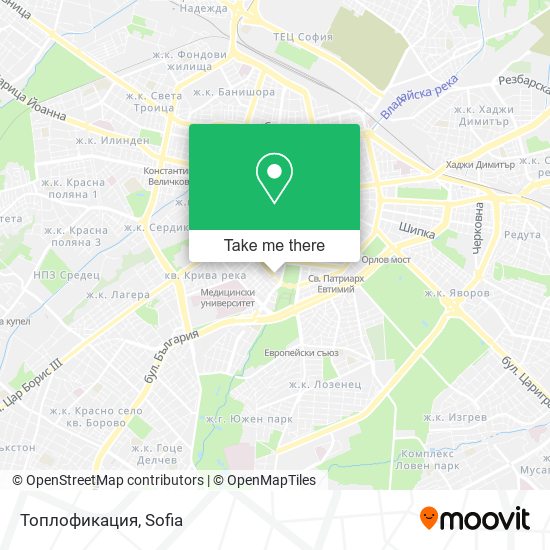 Топлофикация map