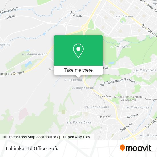 Lubimka Ltd Office map