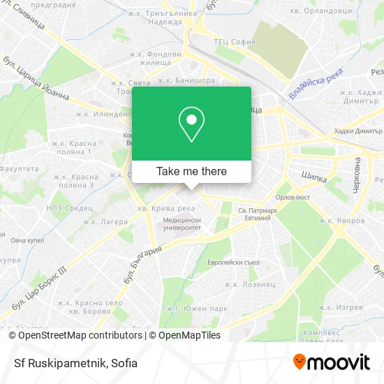 Sf Ruskipametnik map