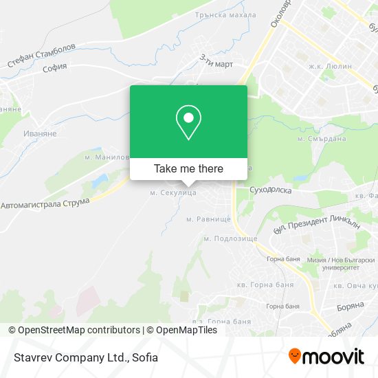 Stavrev Company Ltd. map
