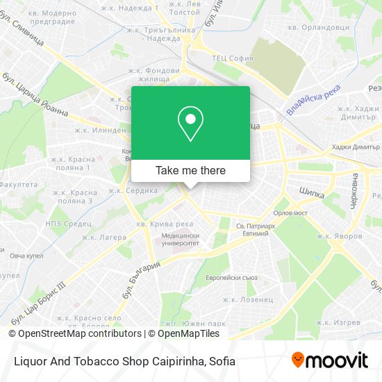 Карта Liquor And Tobacco Shop Caipirinha