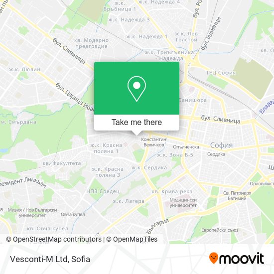 Карта Vesconti-M Ltd