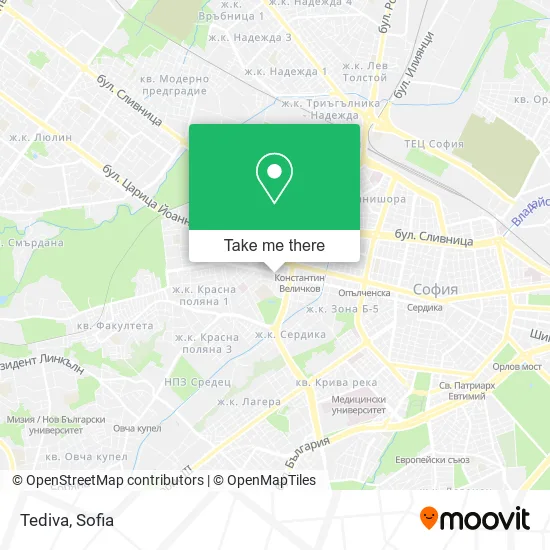 Карта Tediva