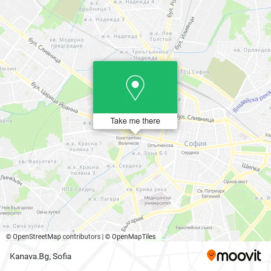 Карта Kanava.Bg