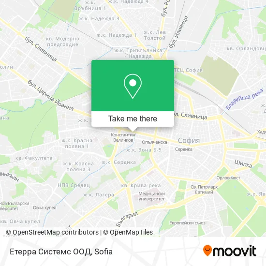 Карта Етерра Системс ООД