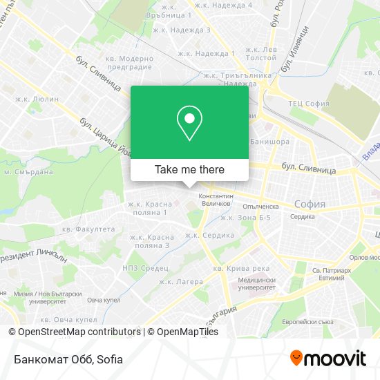 Карта Банкомат Обб