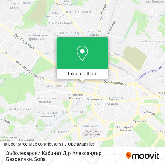 Зъболекарски Кабинет Д-р Александър Базовички map