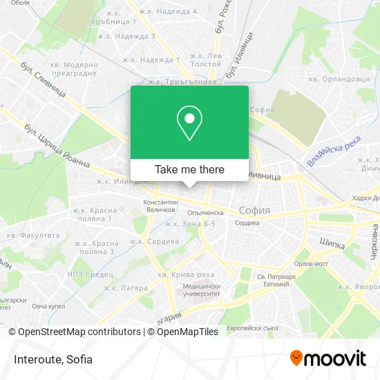 Карта Interoute