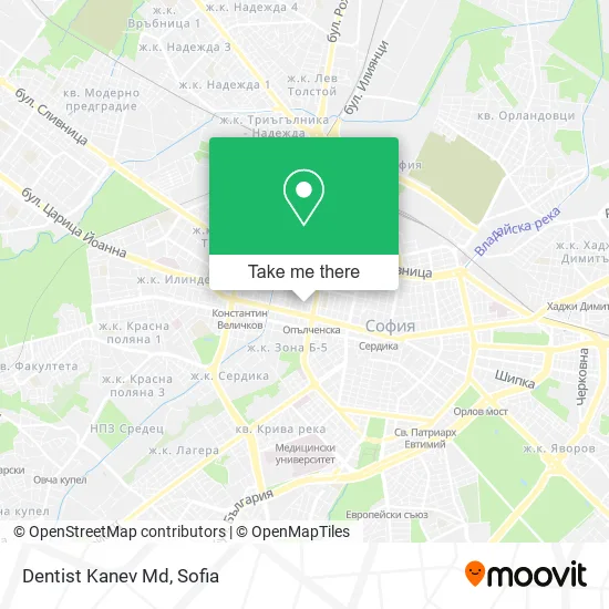Карта Dentist Kanev Md