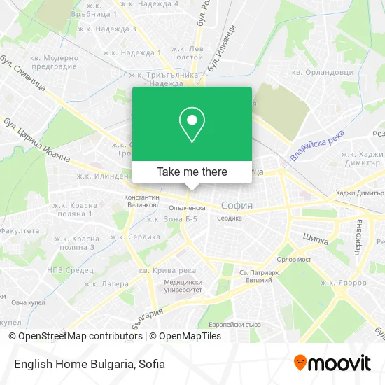 Карта English Home Bulgaria