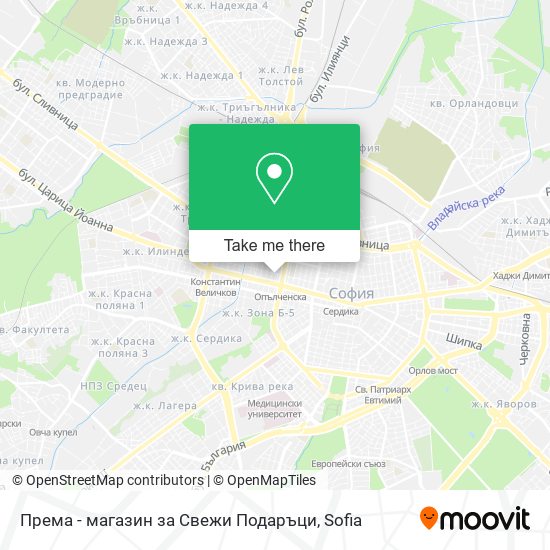 Карта Према - магазин за Свежи Подаръци