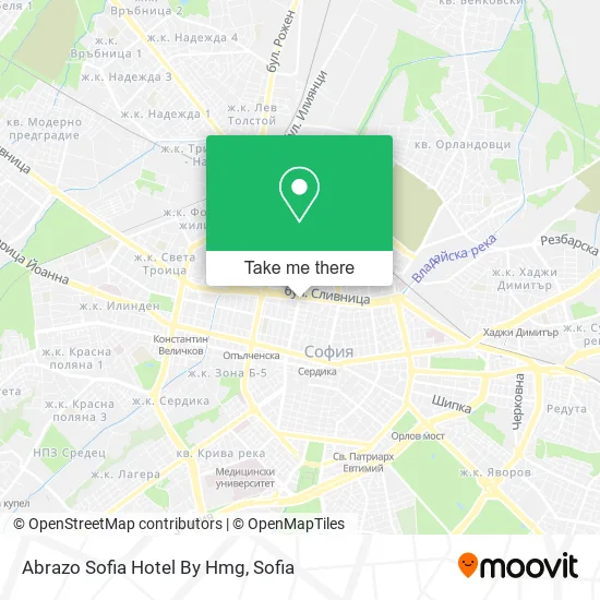 Карта Abrazo Sofia Hotel By Hmg