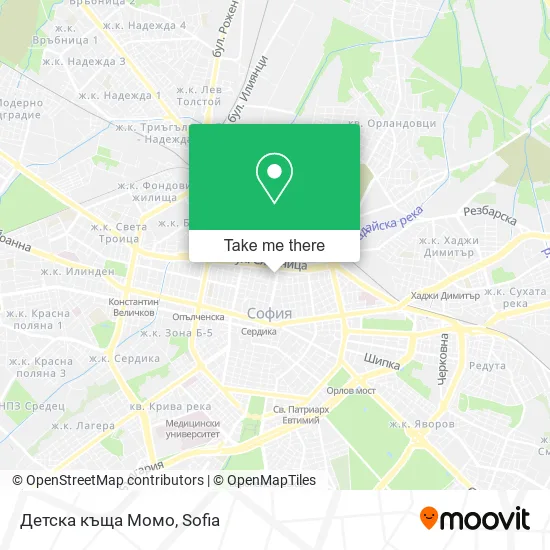 Карта Детска къща Момо