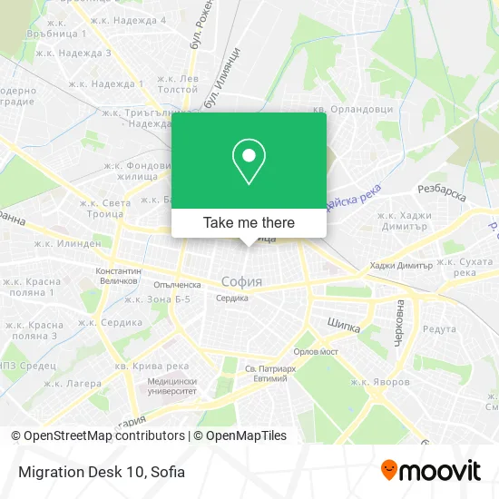 Карта Migration Desk 10
