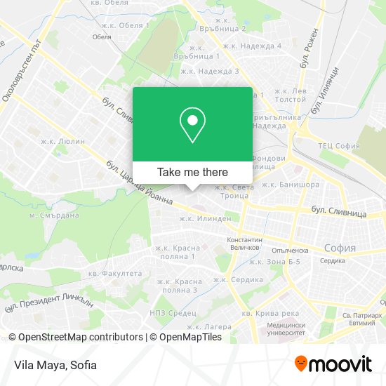 Vila Maya map
