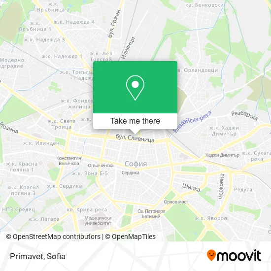 Карта Primavet