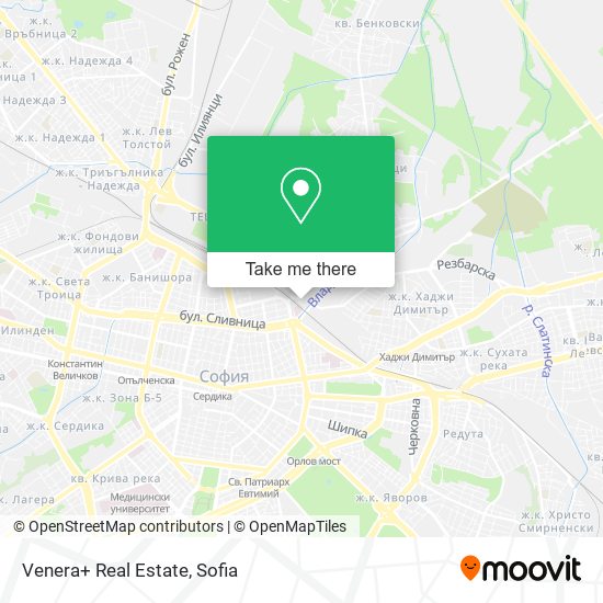 Venera+ Real Estate map