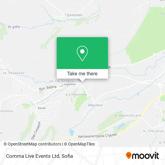 Карта Comma Live Events Ltd