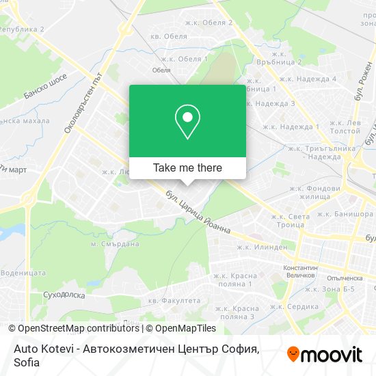 Карта Auto Kotevi - Автокозметичен Център София