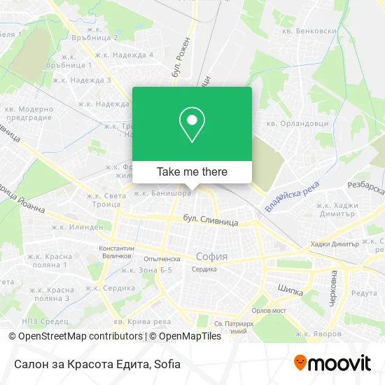 Карта Салон за Красота Едита