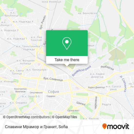 Карта Славини Мрамор и Гранит