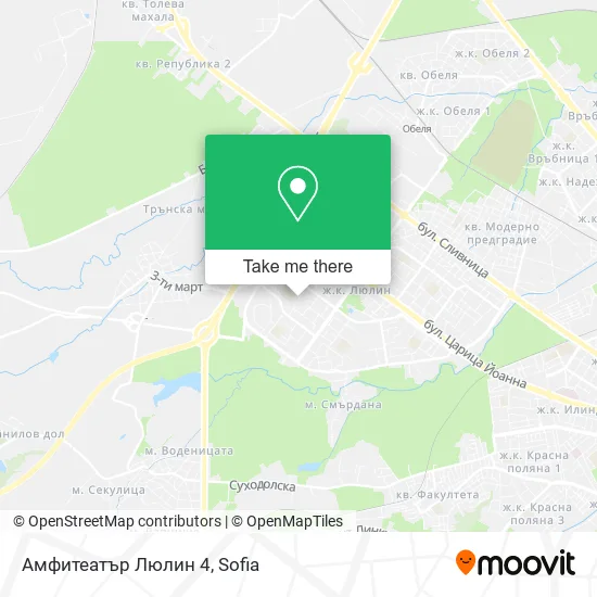 Карта Амфитеатър Люлин 4