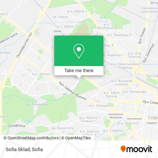 Sofia Sklad map