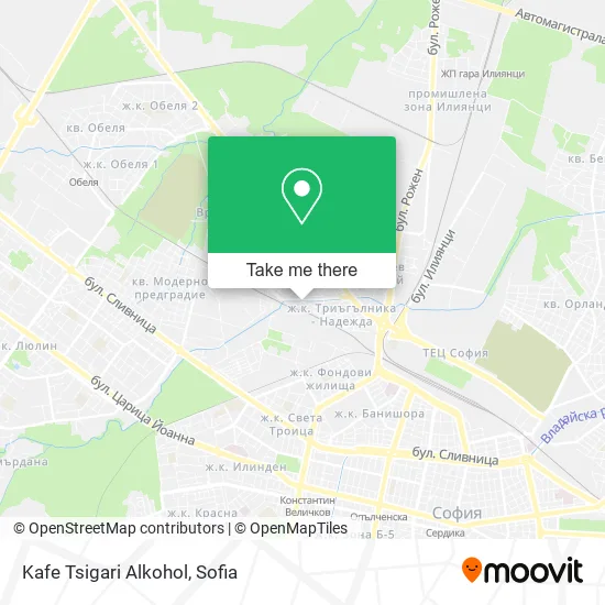 Карта Kafe Tsigari Alkohol