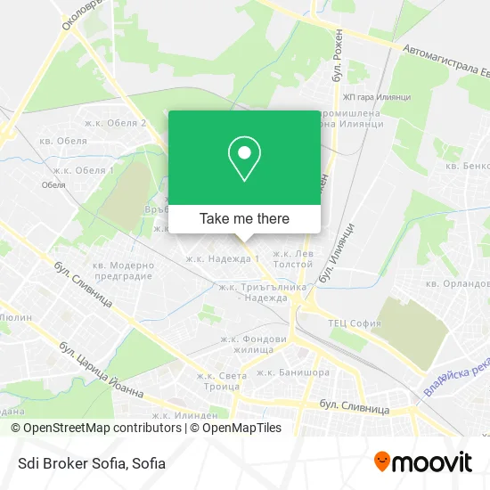 Карта Sdi Broker Sofia