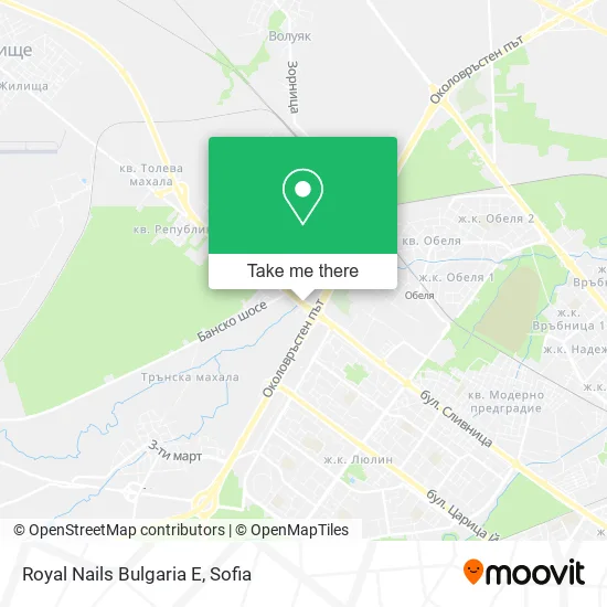 Карта Royal Nails Bulgaria E