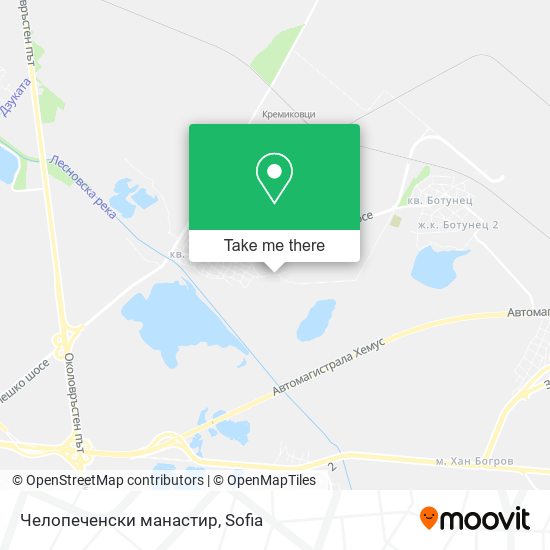 Челопеченски манастир map