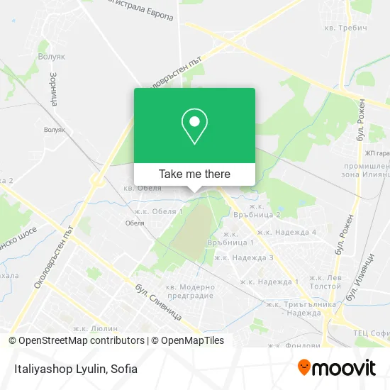 Italiyashop Lyulin map